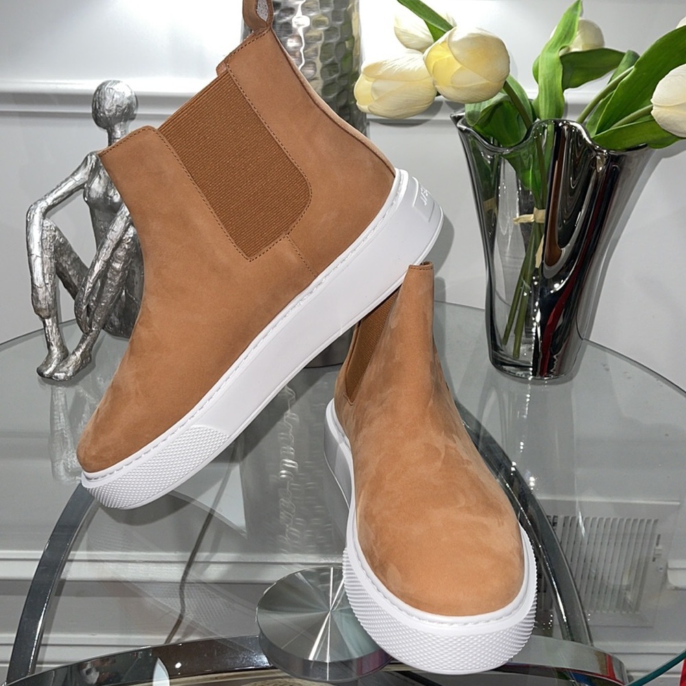 J/slides Nubuck leather  platform booties